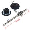 Stainless Steel Quick-pins Push Button Hood Pins Kit (Black) - 4