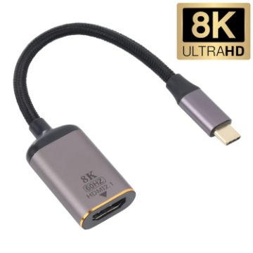 Picture of 8K 60Hz HDMI Female to USB-C/Type-C Male Adapter Cable