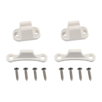 Picture of A8624 2 Pair White RV Hatch T-shape Door Fixer Kit with Screws