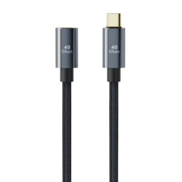 USB4.0 40Gbps Type-C Extension Cable 0.3m - Male to Female - 1