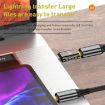 100W Type-C Male to Type-C Female 20Gbps Adapter - Side Bend - 4