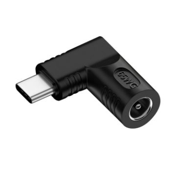 65W DC to USB-C PD Power Adapter - 5.5x2.1mm - Fast Charging - 1