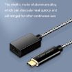 0.3m Type-C/USB-C Male to Female Extension Cable - Black - 5