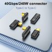 40Gbps 240W USB-C Female to USB-C Female Adapter - Black - 2
