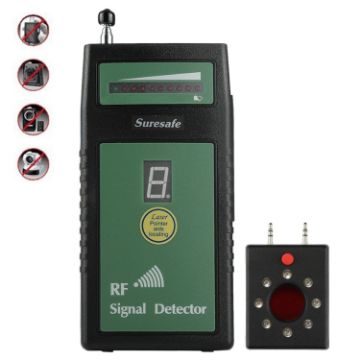 Picture of Suresafe SH-055U8LP Auto Threshold RF Signal Detector Camera Detector with 8 LEDs, Detection Frequency: 50 MHz-6.0 GHz, US/EU/UK Plug, AC 100-240V
