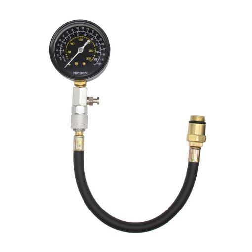 Car Engine Cylinder Compression Test Pressure Gauge - Reliable Testing Tool - 1