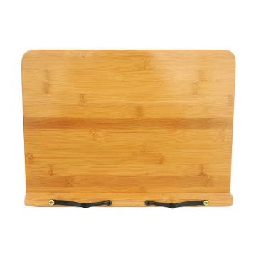 Picture of Wood Tablet Bookends Bracket Cookbook Textbooks Document Bamboo Foldable Reading Rest Book Stand, Type:Light Board Small