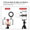 Picture of PULUZ 2 in 1 Vlogging Live Broadcast Smartphone Video Rig + 4.7" Ring LED Selfie Light Kit for iPhone, Galaxy, Huawei (Red)