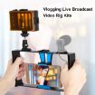 Picture of PULUZ 2 in 1 Vlogging LED Selfie Light Smartphone Video Rig Kit (Blue)