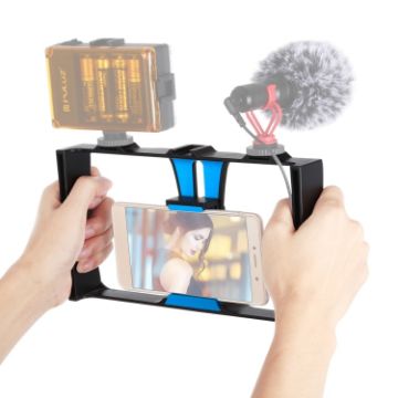 Picture of PULUZ Smartphone Video Rig Stabilizer for iPhone Galaxy Huawei Xiaomi LG (Blue)