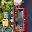 Picture of Diving Dual Handheld Grip Bracket Stabilizer Extension Phone Clamp Camera Rig Cage Underwater Case for GoPro HERO9/8/7, Colour: Red