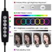PULUZ 4-in-1 Vlogging Kit with RGBW Ring LED Selfie Light - Blue - 9