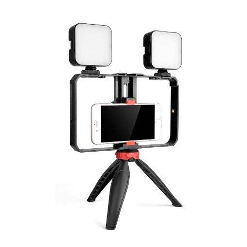 YELANGU PC203 Vlogging LED Selfie Light Smartphone Video Rig - 1