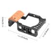 Sony Alpha 7C Camera Cage Stabilizer Rig - PULUZ Wood Handle Metal - 3