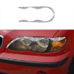 BMW Series 3 E46 1999-2004 Car Light Eyebrow Sticker - Left & Right Drive - 1