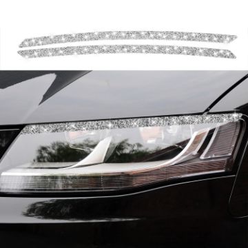 Picture of For Audi A4L/A5 Car Light Eyebrow Diamond Decoration Sticker, Left and Right Drive