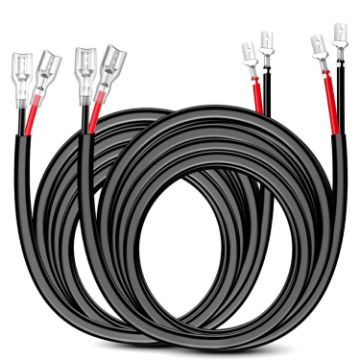 Picture of 2pcs 16AWG For LED Lights/Off-Road Lights Car Wiring Harness Extension Cable Kit