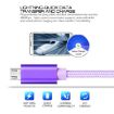 1m 3A Woven Style Micro USB to USB Data/Charger Cable Purple - 5