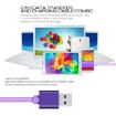 1m 3A Woven Style Micro USB to USB Data/Charger Cable Purple - 7