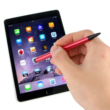 Picture of Resistive Capacitive Touch Screen Precision Touch Double Tip Stylus Pen (Red)