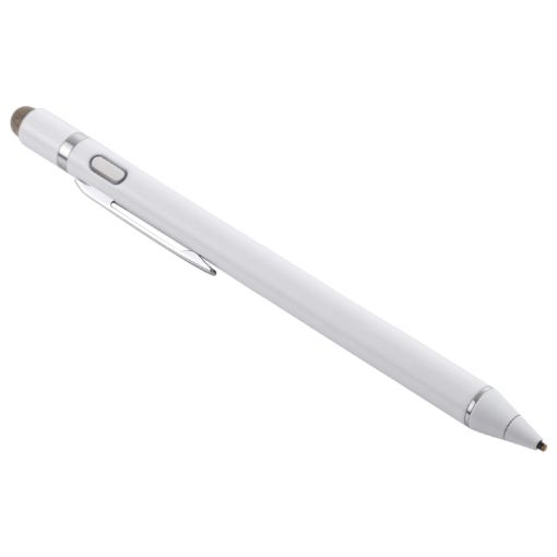Rechargeable Capacitive Touch Screen Stylus Pen - White - 1