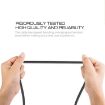 1m 2A USB to Micro USB Nylon Weave Data Sync Charging Cable Black - 3