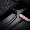 1m 2A USB to Micro USB Nylon Weave Data Sync Charging Cable Black - 7