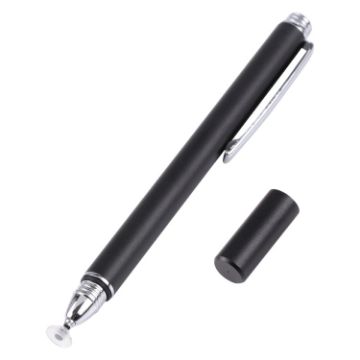 Universal Silicone Disc Nib Capacitive Stylus Pen - Black - 1