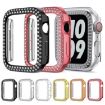 Picture of For Apple Watch Series 3/2/1 42mm Plating Dual-Row Diamond Hollow PC Watch Case (Rose Pink)