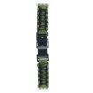 Picture of For Apple Watch Series 5 40mm Dual-layer Braided Paracord Buckle Watch Band (Army Green Black)