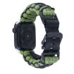 Picture of For Apple Watch Series 5 40mm Dual-layer Braided Paracord Buckle Watch Band (Army Green Black)