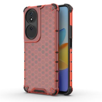 Picture of For Honor X7b Shockproof Honeycomb Phone Case (Red)