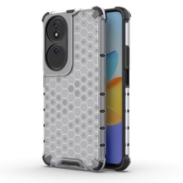 Picture of For Honor X7b Shockproof Honeycomb Phone Case (White)