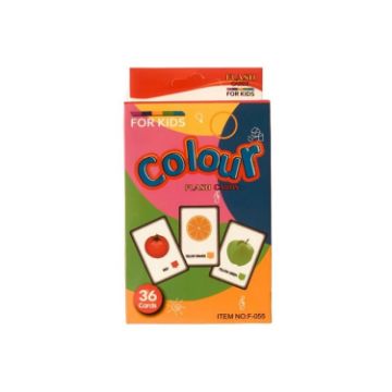 Picture of 36pcs/Box Children Enlightenment Early Learning English Word Cards, Style: C3 Color