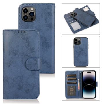 Picture of For iPhone 15 Pro 2 in 1 Detachable Phone Leather Case (Dark Blue)