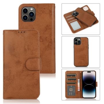 Picture of For iPhone 15 Pro Max 2 in 1 Detachable Phone Leather Case (Brown)