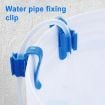 Picture of 5pcs Multifunctional Fish Tank Aquarium Water Pipe Fixing Clip (Blue)