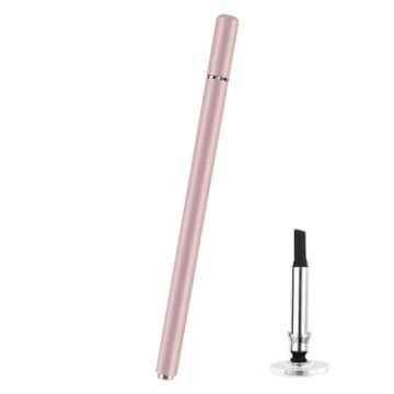 Picture of Universal Nano Disc Nib Capacitive Stylus Pen with Magnetic Cap & Spare Nib (Rose Gold)