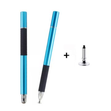 Picture of AT-31 Conductive Cloth Head + Precision Sucker Capacitive Pen Head 2-in-1 Handwriting Stylus with 1 Pen Head (Light Blue)