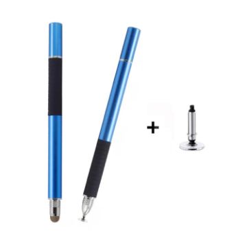 Picture of AT-31 Conductive Cloth Head + Precision Sucker Capacitive Pen Head 2-in-1 Handwriting Stylus with 1 Pen Head (Dark Blue)