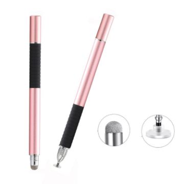 Picture of AT-31 Conductive Cloth Head + Precision Sucker Capacitive Pen Head 2-in-1 Handwriting Stylus (Rose Gold)