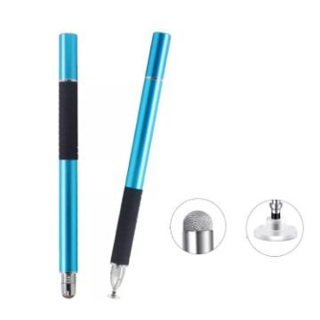 Picture of AT-31 Conductive Cloth Head + Precision Sucker Capacitive Pen Head 2-in-1 Handwriting Stylus (Light Blue)