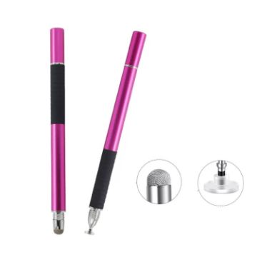 Picture of AT-31 Conductive Cloth Head + Precision Sucker Capacitive Pen Head 2-in-1 Handwriting Stylus (Rose Red)