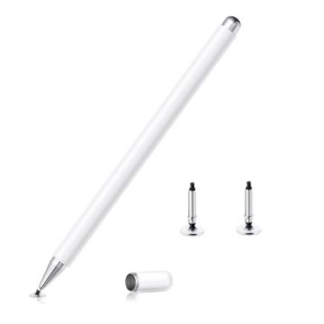 Picture of AT-29 High Accuracy Single Use Magnetic Suction Passive Capacitive Pen Mobile Phone Touch Stylus with 2 Pen Head (White)