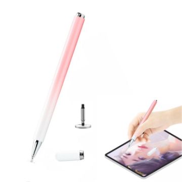 Picture of AT-28 Macarone Color Passive Capacitive Pen Mobile Phone Touch Screen Stylus with 1 Pen Head (Pink)