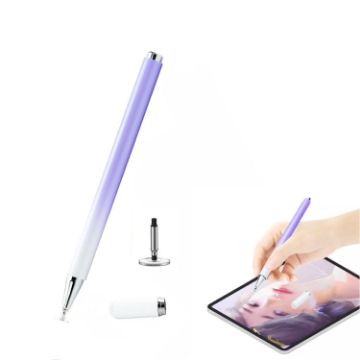 Picture of AT-28 Macarone Color Passive Capacitive Pen Mobile Phone Touch Screen Stylus with 1 Pen Head (Purple)
