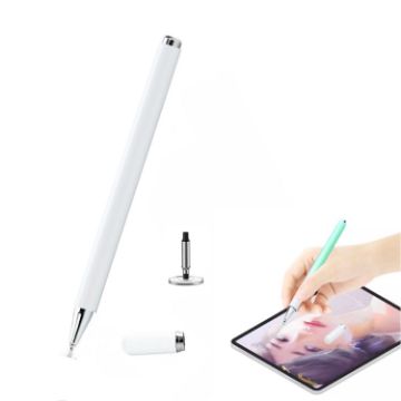 Picture of AT-28 Macarone Color Passive Capacitive Pen Mobile Phone Touch Screen Stylus with 1 Pen Head (White)