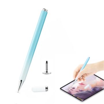 Picture of AT-28 Macarone Color Passive Capacitive Pen Mobile Phone Touch Screen Stylus with 1 Pen Head (Blue)