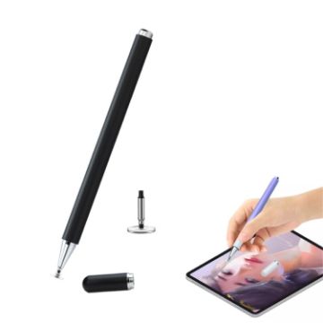 Picture of AT-28 Macarone Color Passive Capacitive Pen Mobile Phone Touch Screen Stylus with 1 Pen Head (Black)