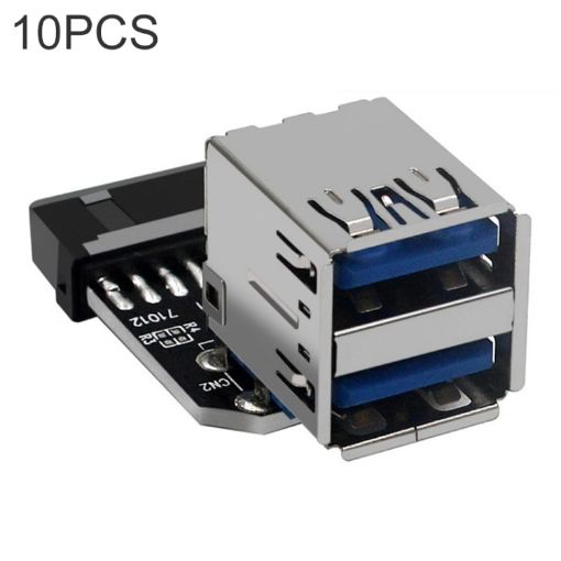 10 PCS 19/20Pin to Dual USB 3.0 Adapter Converter - Model PH21 - 1